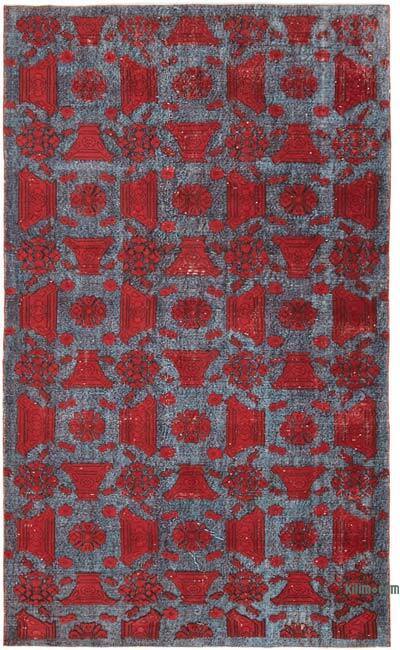 El Oyması Boyalı Halı - 173 cm x 296 cm