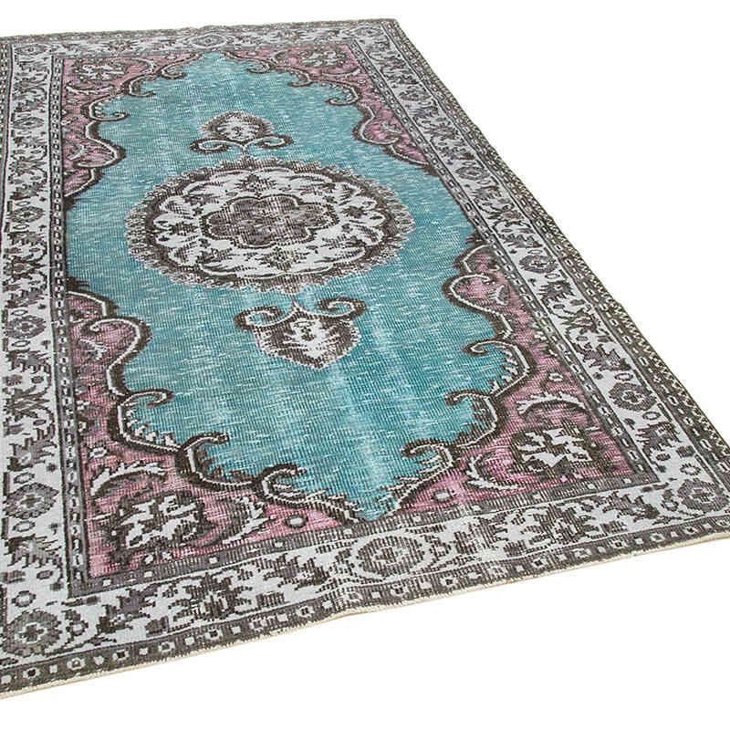 Hand Carved Over-Dyed Rug - 5'  x 8' 3" (60" x 99") - K0051588