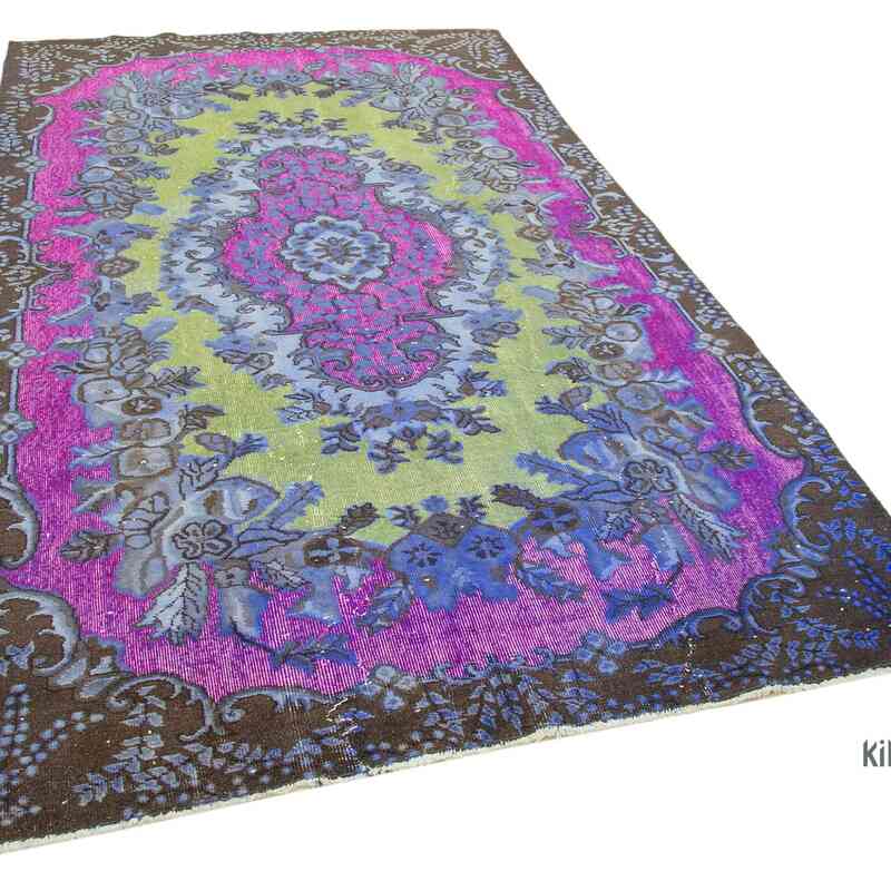 Hand Carved Over-Dyed Rug - 5' 7" x 9' 7" (67 in. x 115 in.) - K0051590