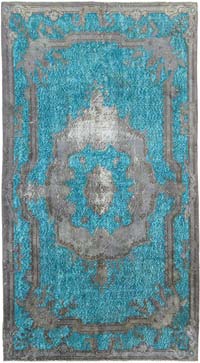 Alfombra Tallada a Mano Sobre Teñida - 156 cm x 285 cm