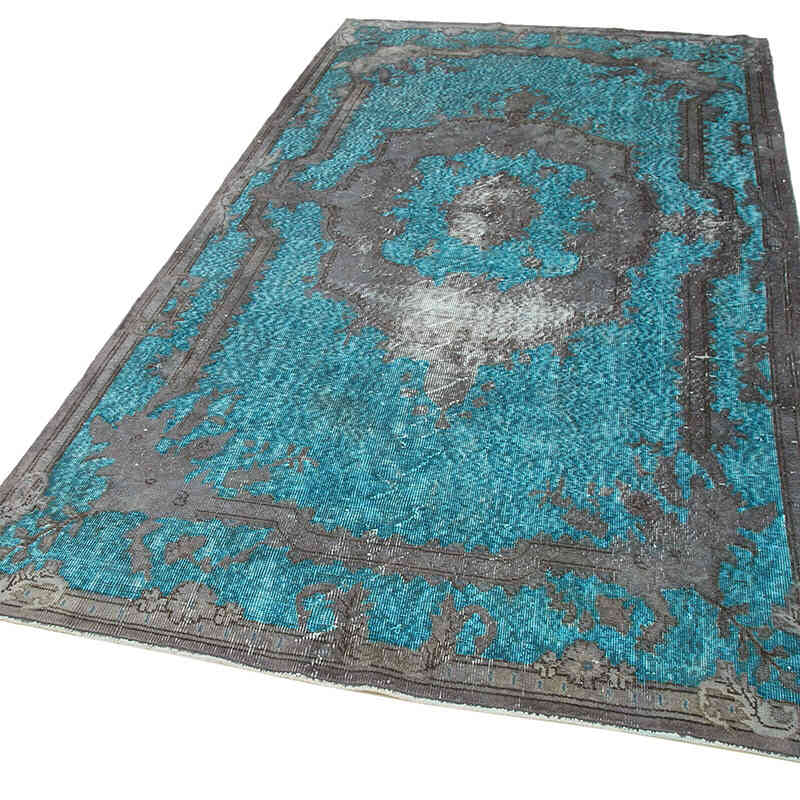 Hand Carved Over-Dyed Rug - 5' 1" x 9' 4" (61" x 112") - K0051596