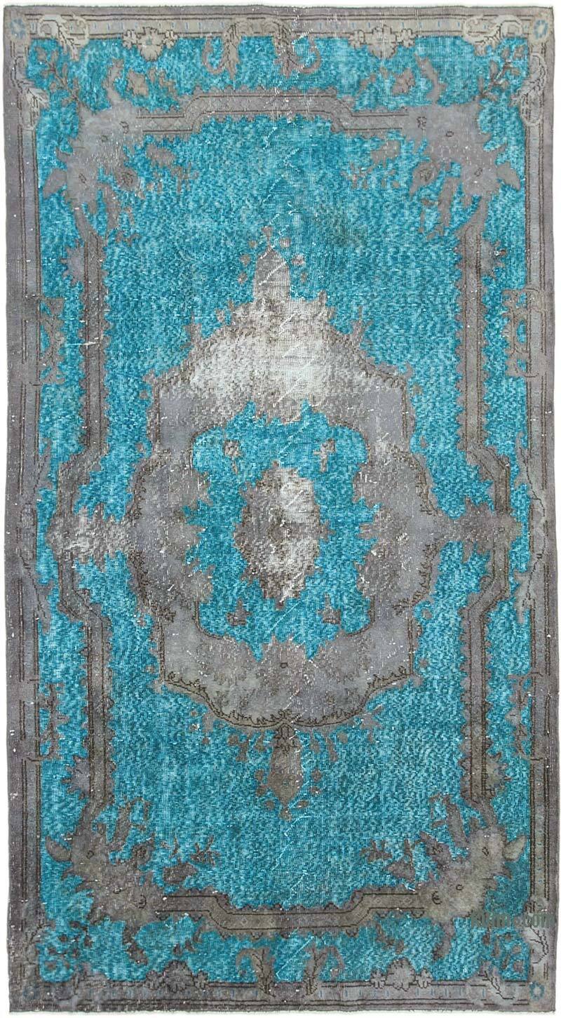 Hand Carved Over-Dyed Rug - 5' 1" x 9' 4" (61" x 112") - K0051596