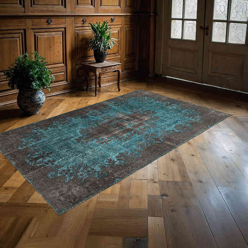 El Oyması Boyalı Halı - 156 cm x 265 cm - K0051609