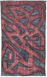 El Oyması Boyalı Halı - 157 cm x 264 cm