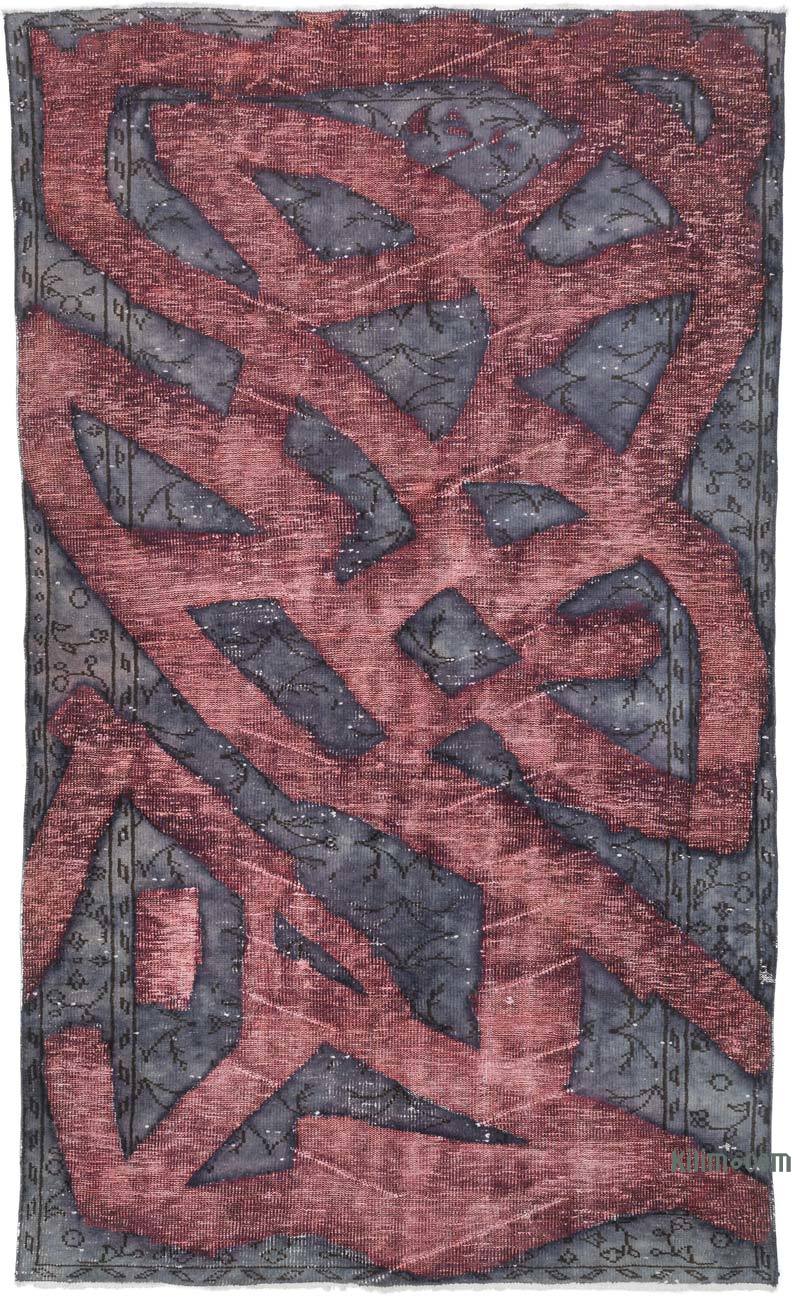 Alfombra Tallada a Mano Sobre Teñida - 157 cm x 264 cm - K0051618