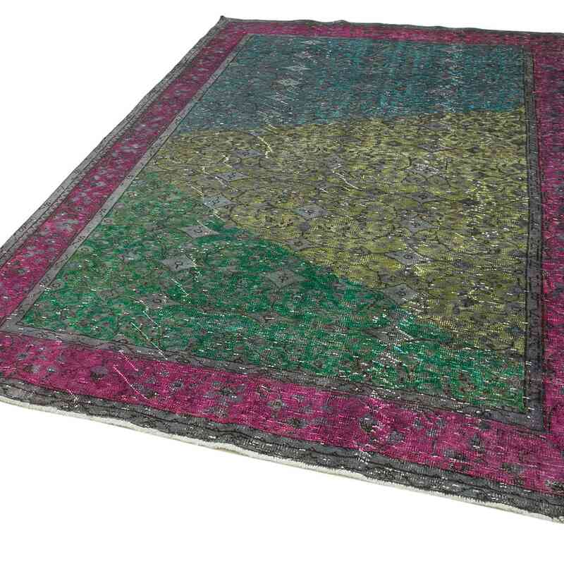 Hand Carved Over-Dyed Rug - 6' 9" x 9' 11" (81" x 119") - K0051621