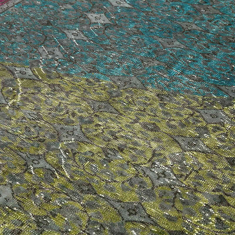 Hand Carved Over-Dyed Rug - 6' 9" x 9' 11" (81" x 119") - K0051621