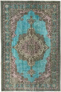 Hand Carved Over-Dyed Rug - 5' 11" x 8' 11" (71" x 107")