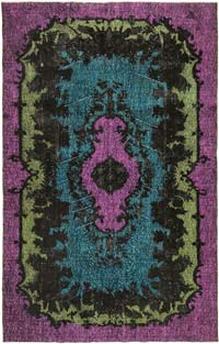 Hand Carved Over-Dyed Rug - 6' 2" x 9' 8" (74" x 116")