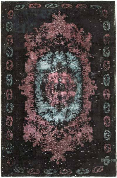 El Oyması Boyalı Halı - 184 cm x 282 cm
