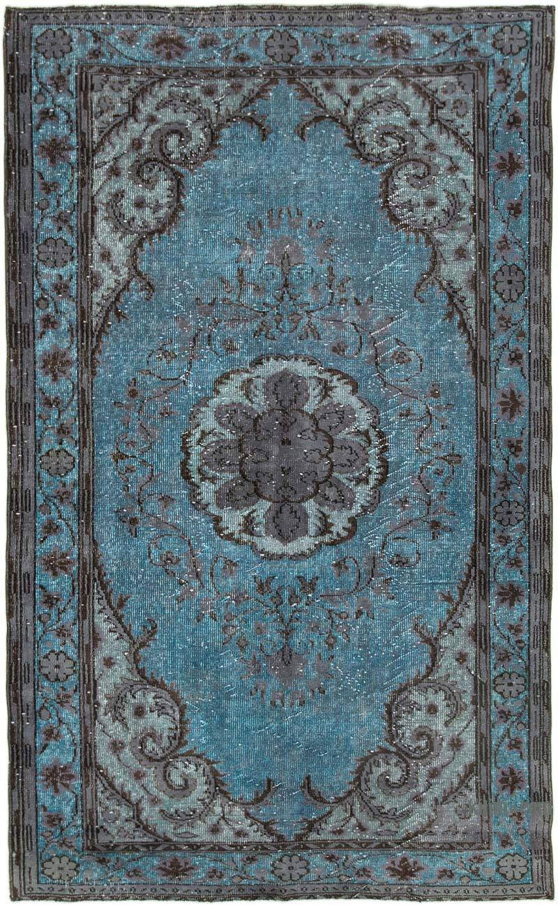 Hand Carved Over-Dyed Rug - 6' 4" x 10' 4" (76 in. x 124 in.) - K0051653