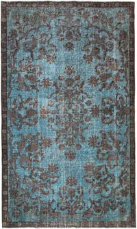 Hand Carved Over-Dyed Rug - 6' 5" x 10' 9" (77" x 129")