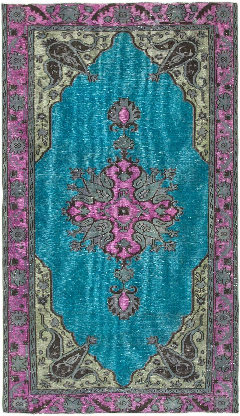 Hand Carved Over-Dyed Rug - 5'  x 8' 8" (60" x 104") - K0051660