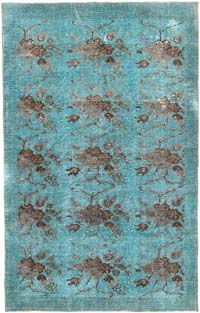 El Oyması Boyalı Halı - 166 cm x 264 cm