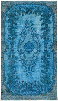 Alfombra Tallada a Mano Sobre Teñida - 171 cm x 303 cm