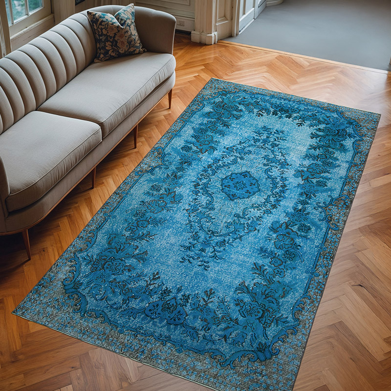 Hand Carved Over-Dyed Rug - 5' 7" x 9' 11" (67" x 119") - K0051707