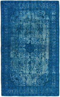 Hand Carved Over-Dyed Rug - 4' 11" x 7' 11" (59" x 95")