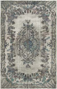 Hand Carved Over-Dyed Rug - 6' 7" x 10' 6" (79" x 126")