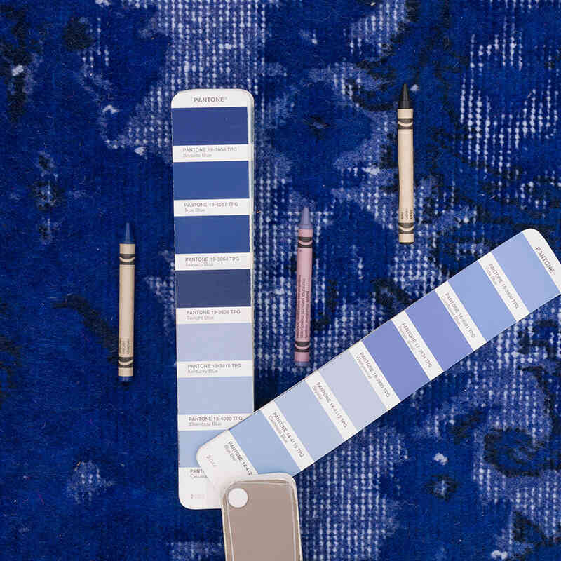 Alfombra Tallada a Mano Sobre Teñida - 174 cm x 273 cm - K0051741