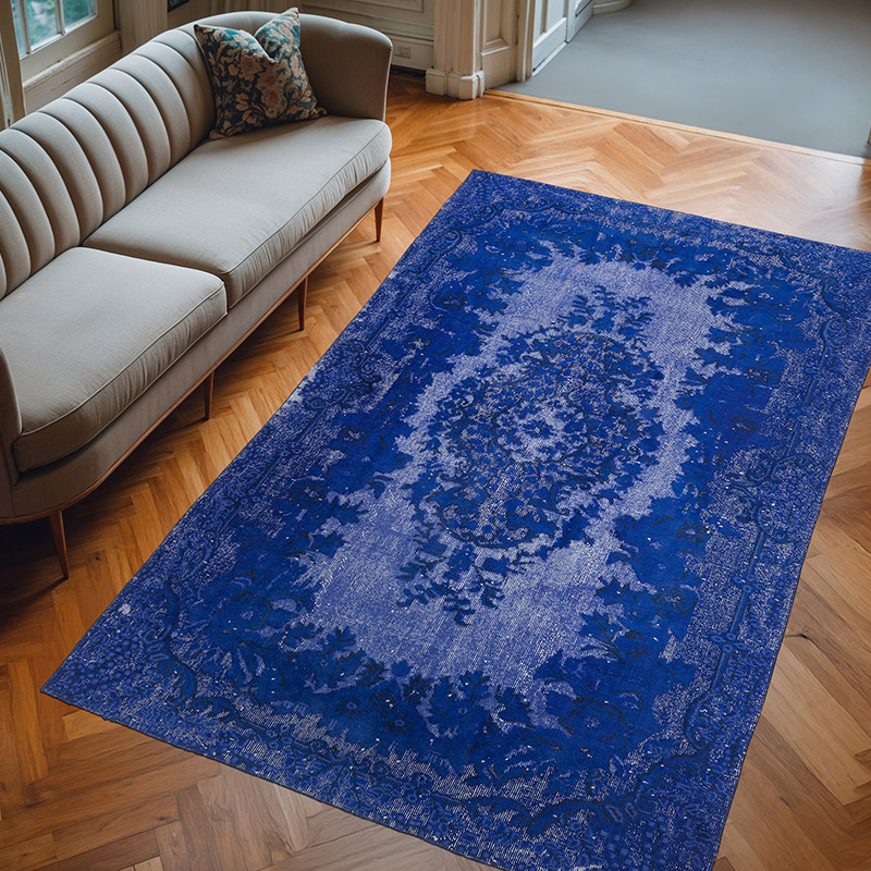 Alfombra Tallada a Mano Sobre Teñida - 174 cm x 273 cm - K0051741