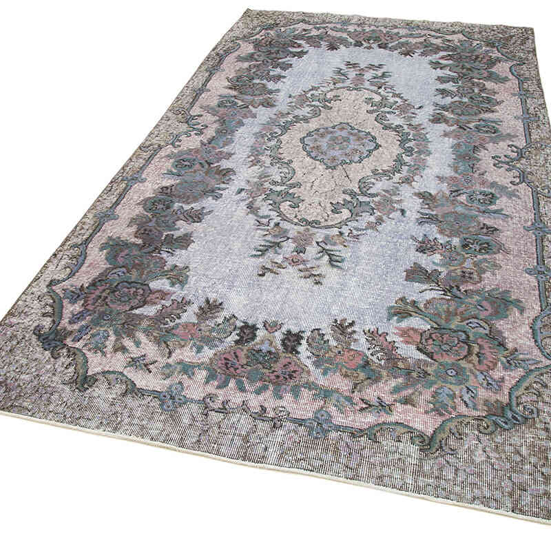 Alfombra Tallada a Mano Sobre Teñida - 165 cm x 305 cm - K0051751