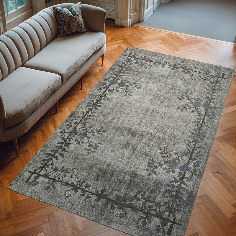 Hand Carved Over-Dyed Rug - 5' 2" x 8' 10" (62" x 106") - K0051764