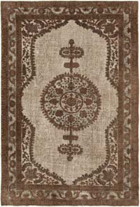 El Oyması Boyalı Halı - 214 cm x 318 cm