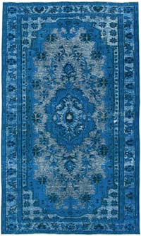 Hand Carved Over-Dyed Rug - 5' 8" x 9' 6" (68" x 114")