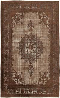 El Oyması Boyalı Halı - 204 cm x 335 cm