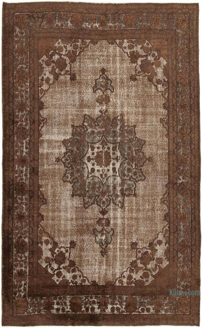 Alfombra Tallada a Mano Sobre Teñida - 204 cm x 335 cm - K0051775