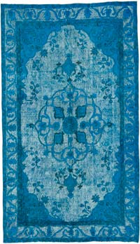 Hand Carved Over-Dyed Rug - 5'  x 8' 8" (60" x 104")