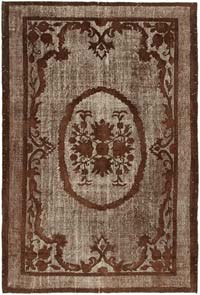 Hand Carved Over-Dyed Rug - 7'  x 10' 7" (84" x 127")