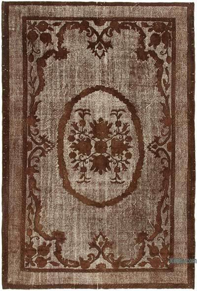 El Oyması Boyalı Halı - 214 cm x 323 cm
