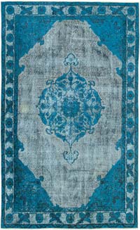 Hand Carved Over-Dyed Rug - 5' 5" x 8' 11" (65" x 107")
