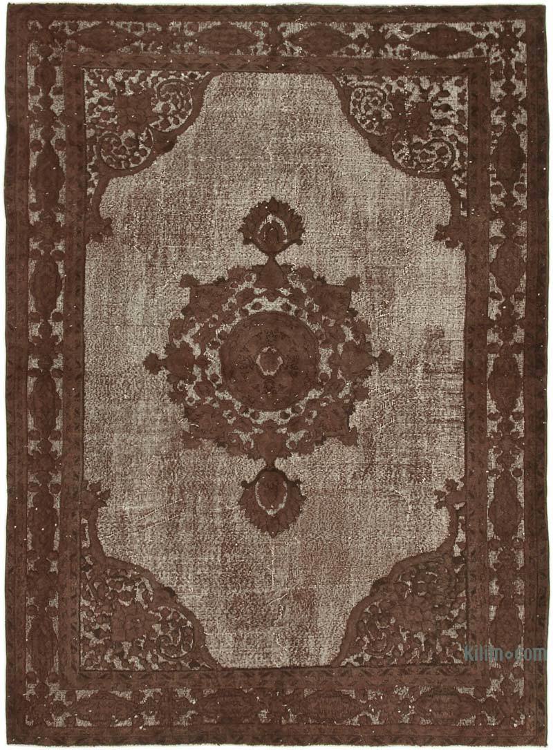 Hand Carved Over-Dyed Rug - 7' 1" x 9' 7" (85 in. x 115 in.) - K0051810