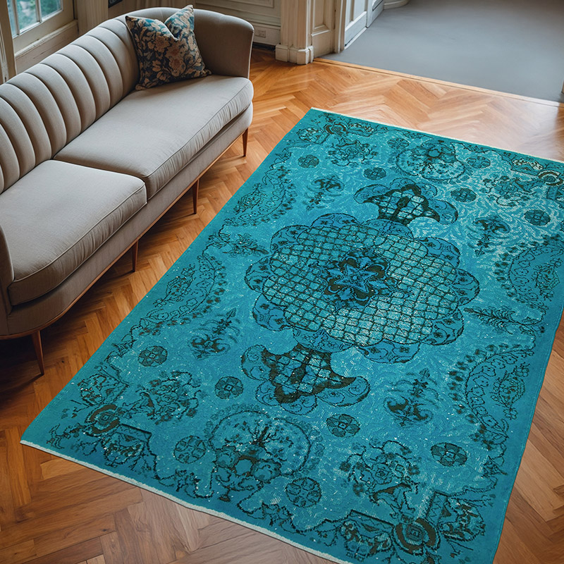 El Oyması Boyalı Halı - 183 cm x 270 cm - K0051817