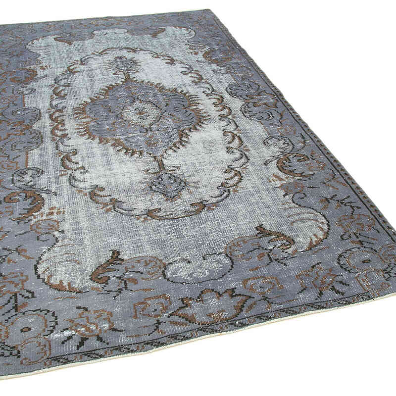 Hand Carved Over-Dyed Rug - 5' 3" x 8' 9" (63" x 105") - K0051827