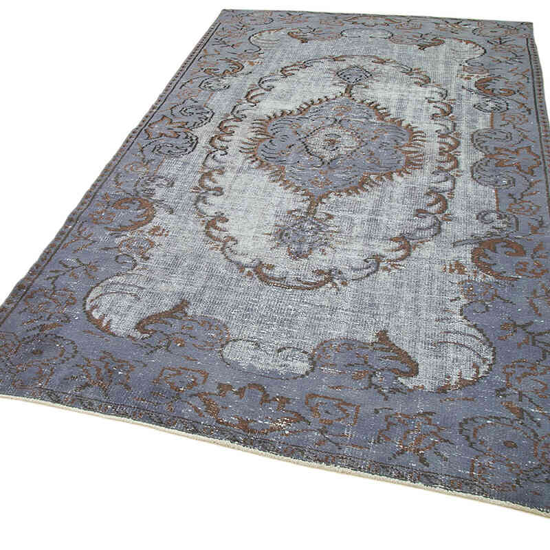 Hand Carved Over-Dyed Rug - 5' 3" x 8' 9" (63" x 105") - K0051827