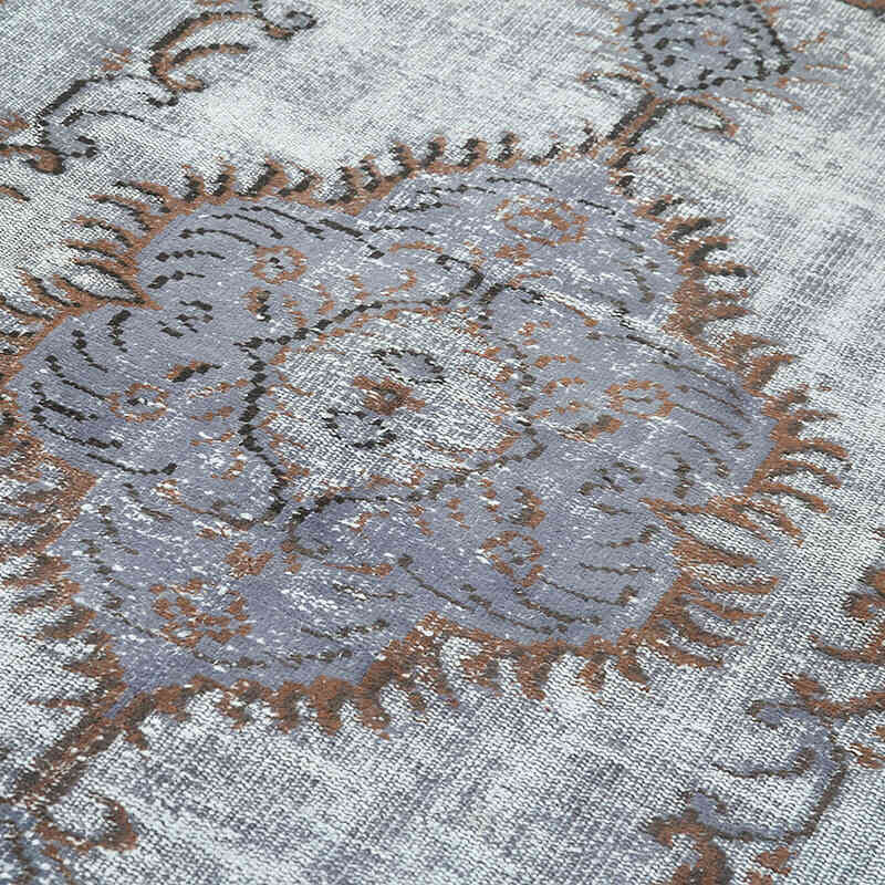 Hand Carved Over-Dyed Rug - 5' 3" x 8' 9" (63" x 105") - K0051827
