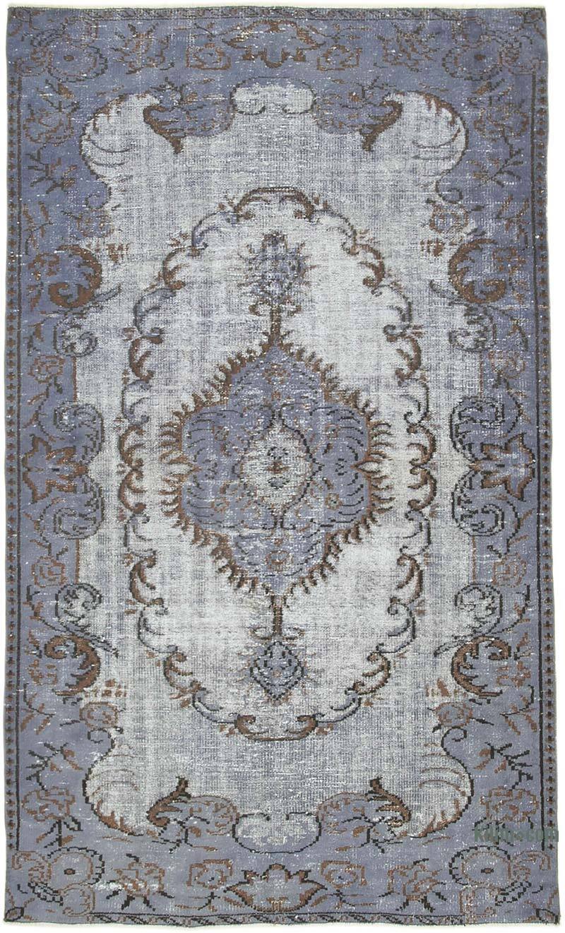 Hand Carved Over-Dyed Rug - 5' 3" x 8' 9" (63" x 105") - K0051827