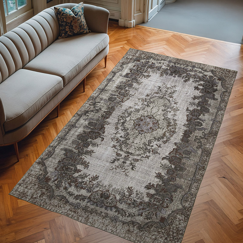 Alfombra Tallada a Mano Sobre Teñida - 164 cm x 286 cm - K0051829