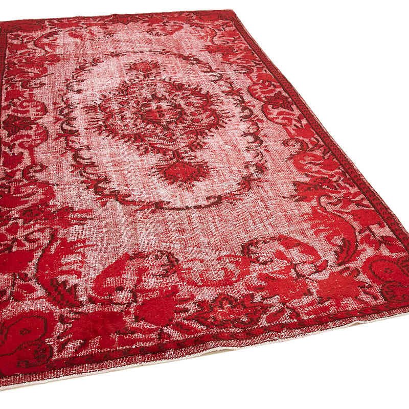 Hand Carved Over-Dyed Rug - 5' 6" x 9' 1" (66" x 109") - K0051834