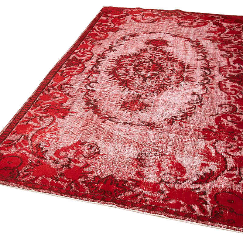 Hand Carved Over-Dyed Rug - 5' 6" x 9' 1" (66" x 109") - K0051834