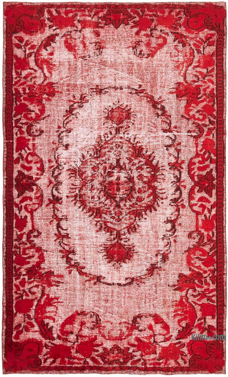 Hand Carved Over-Dyed Rug - 5' 6" x 9' 1" (66" x 109") - K0051834