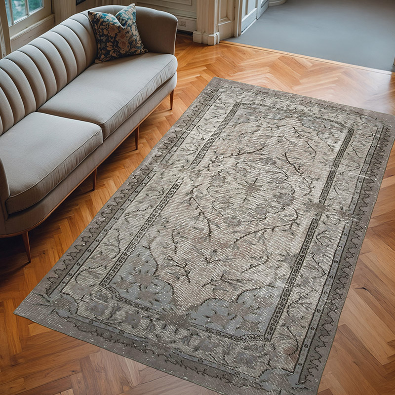 Alfombra Tallada a Mano Sobre Teñida - 172 cm x 282 cm - K0051842