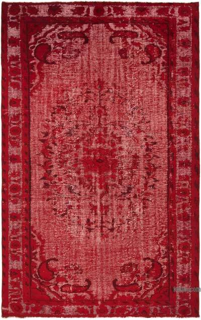 Hand Carved Over-Dyed Rug - 5' 10" x 9' 5" (70 in. x 113 in.)