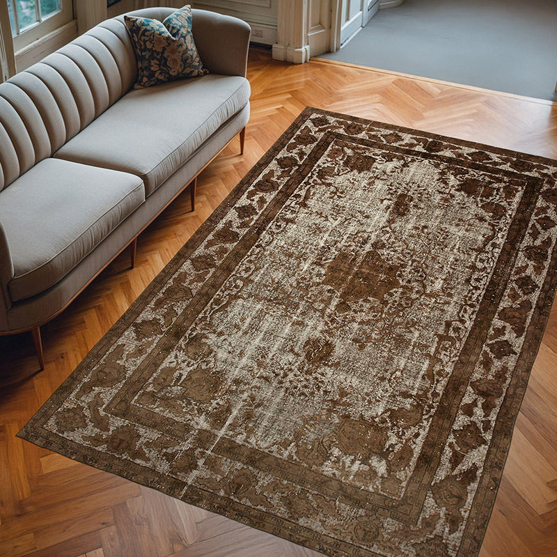 El Oyması Boyalı Halı - 203 cm x 303 cm - K0051849