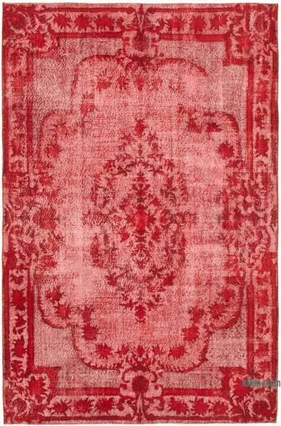 El Oyması Boyalı Halı - 202 cm x 309 cm