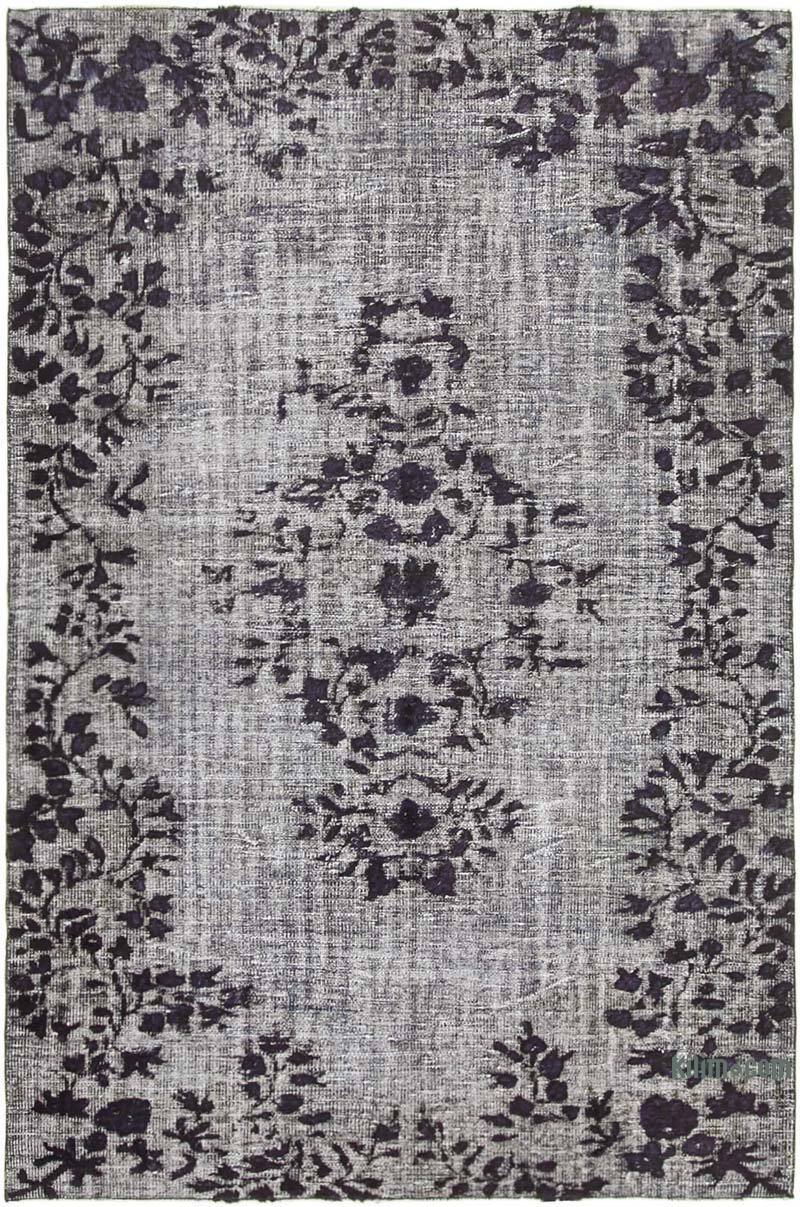 Hand Carved Over-Dyed Rug - 5' 10" x 8' 10" (70" x 106") - K0051862