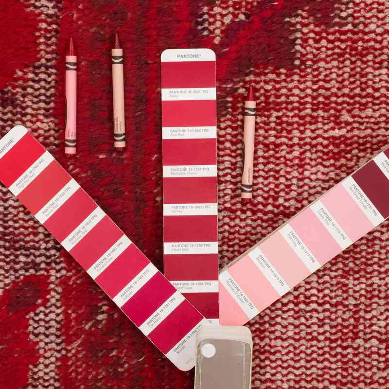 Hand Carved Over-Dyed Rug - 7' 1" x 11' 2" (85" x 134") - K0051865